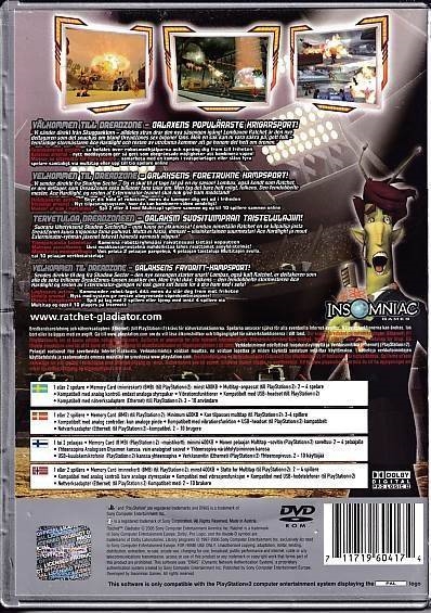 Ratchet Gladiator - PS2 - Platinum (B Grade) (Genbrug)